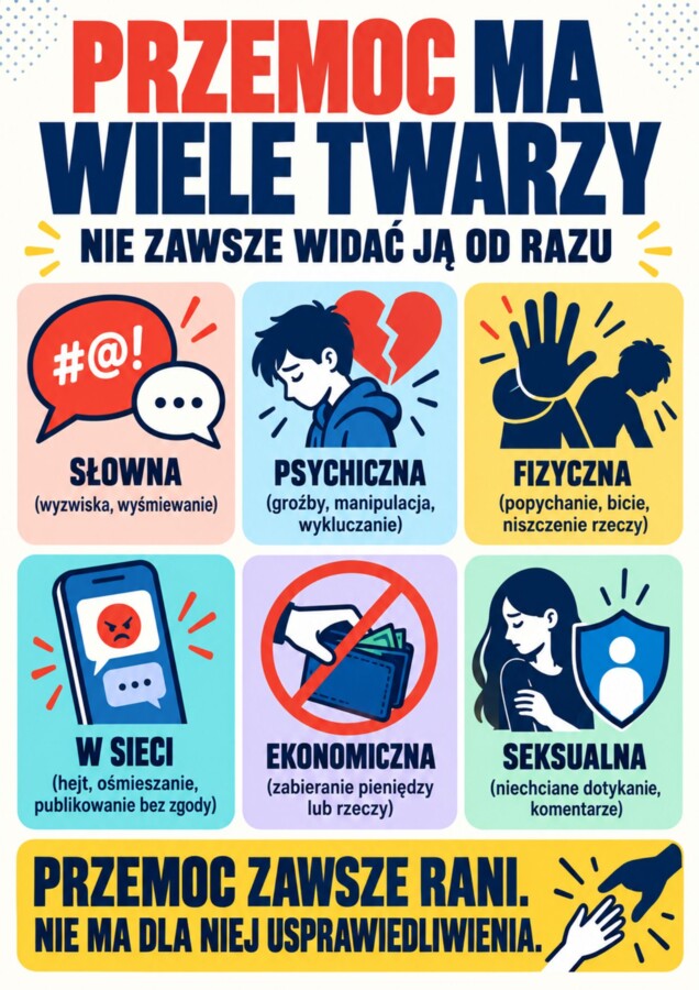 Tydzień przeciwdziałania przemocy rówieśniczej - gazetka szkolna