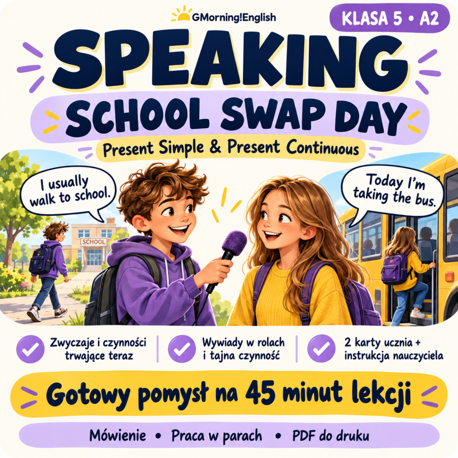 School Swap Day — Speaking, klasa 5