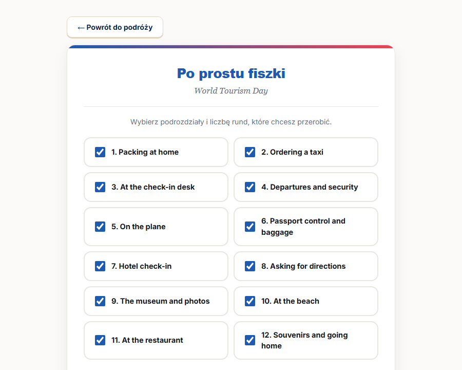 World Tourism Day. Travelling Abroad: podróż z paszportem
