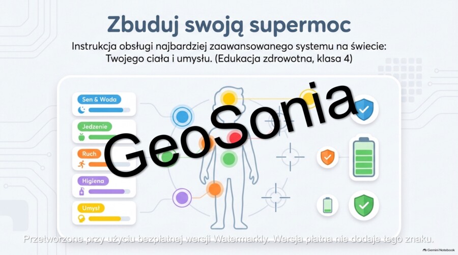 Zbuduj swoją supermoc: Zdrowy styl życia. Instrukcja obsługi Twojego ciała i umysłu – Gotowa prezentacja multimedialna (Edukacja Zdrowotna, klasa 4)