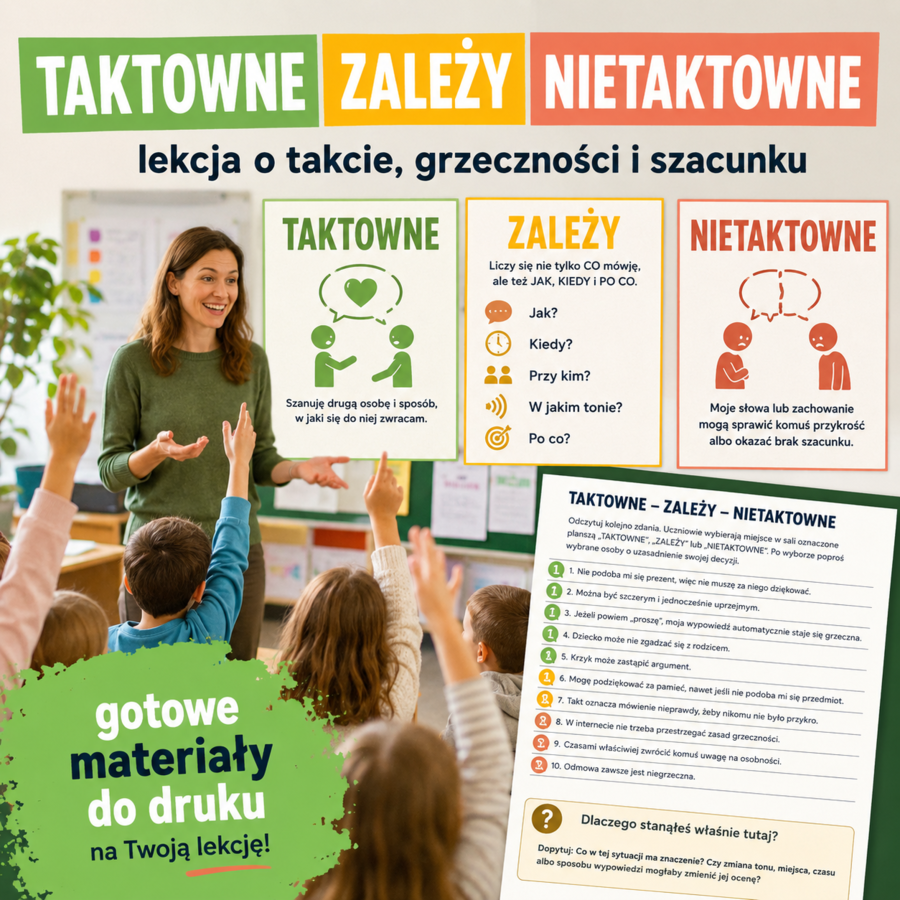 TAKTOWNE – ZALEŻY – NIETAKTOWNE