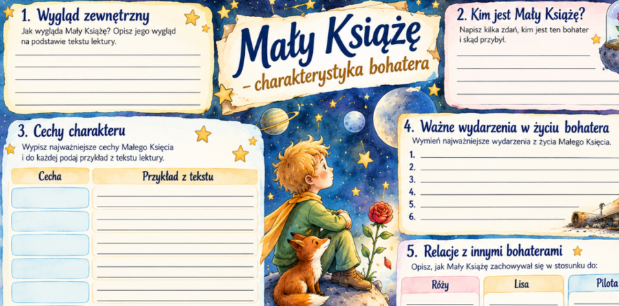Pakiet materiałów do lektury "Mały Książę"