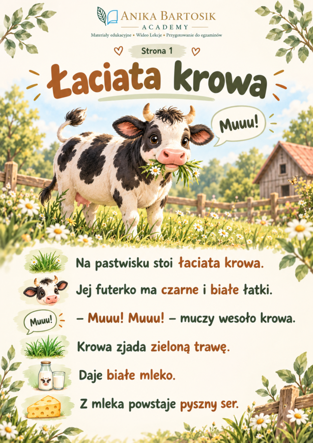 🐄 Wesołe zwierzątka z wiejskiego podwórka – bajeczka edukacyjna dla maluszków