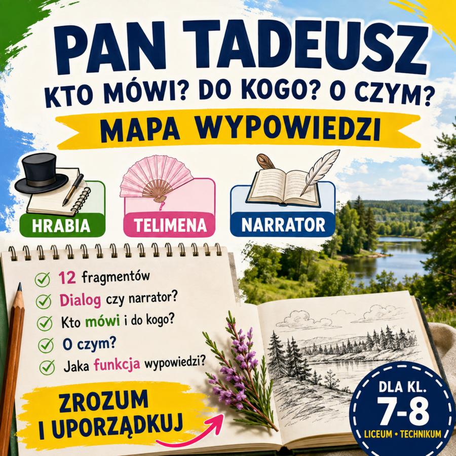 Kto mówi? Do kogo? O czym? – mapa wypowiedzi Hrabiego, Telimeny i narratora
