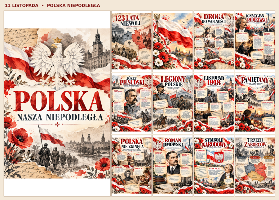 Gazetka na 11 listopada Święto Niepodległości
