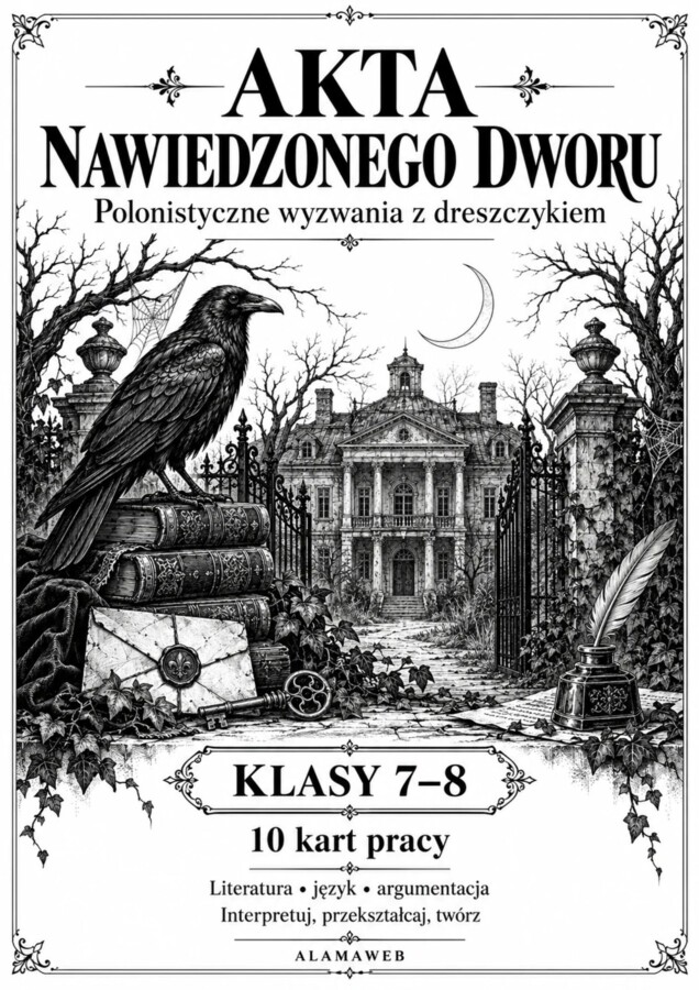 "Polonistyczne wyzwania z dreszczykiem" - zestaw ćwiczeń dla klas 7-8