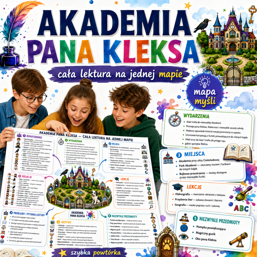 Akademia pana Kleksa na jednej mapie
