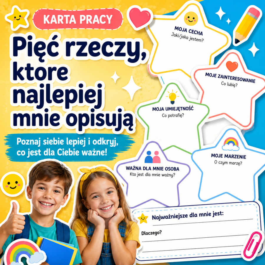 Pięć rzeczy, które najlepiej mnie opisują