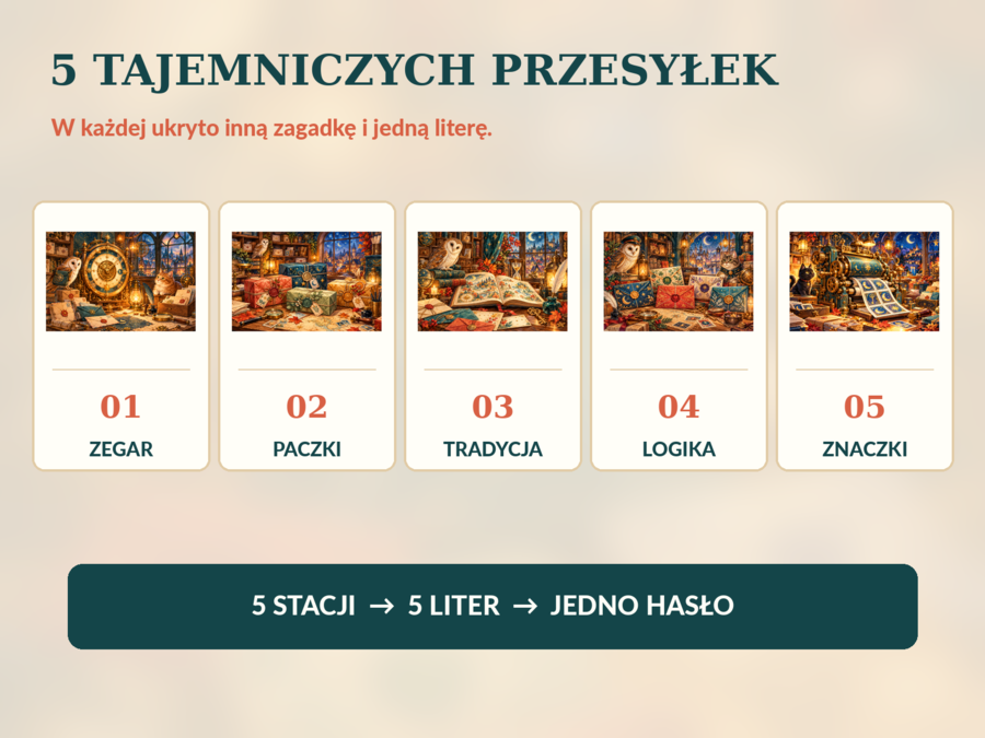 Andrzejkowa Poczta z Przyszłości – gra detektywistyczna, klasy 2–3