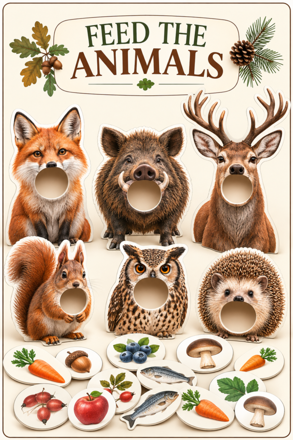 FOREST ANIMALS IN POLISH  WOODS- kompletny pakiet do angielskiego.