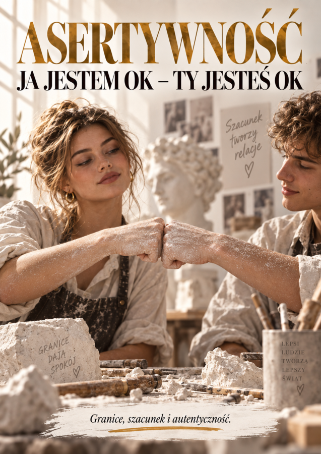 Asertywność – Ja jestem OK, Ty jesteś OK, plakaty,gazetka, materiał do lekcji