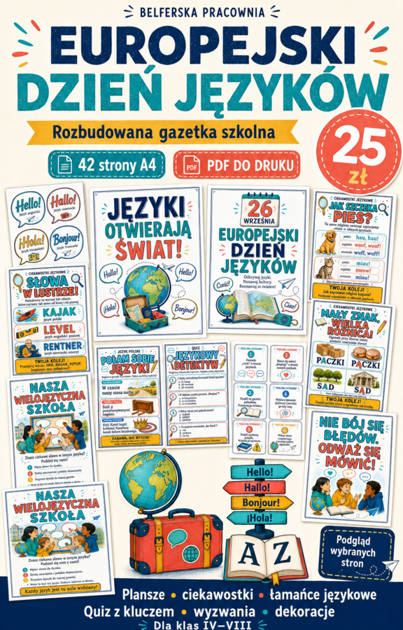 Europejski Dzień Języków Obcych- gazetka