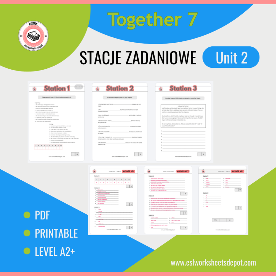 Together 7 Unit 2 - Stacje zadaniowe