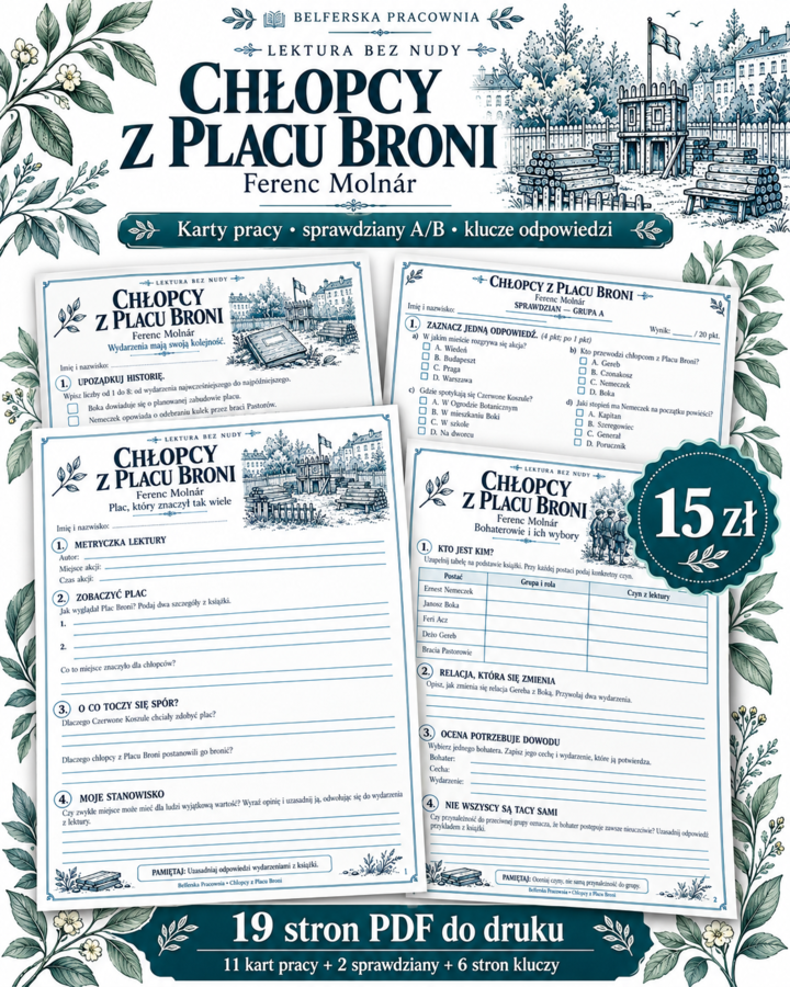 📚 „Chłopcy z Placu Broni” — LEKTURA BEZ NUDY