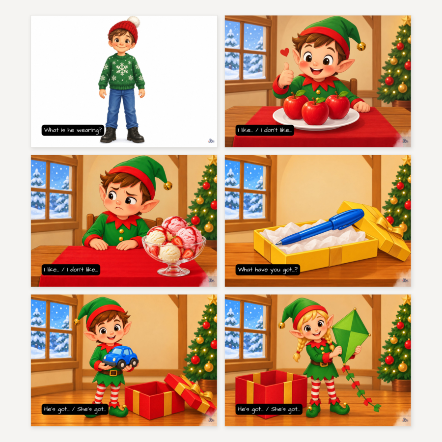 Christmas – angielski dla klas 1–3 – świąteczna mega powtórka z odpowiedziami