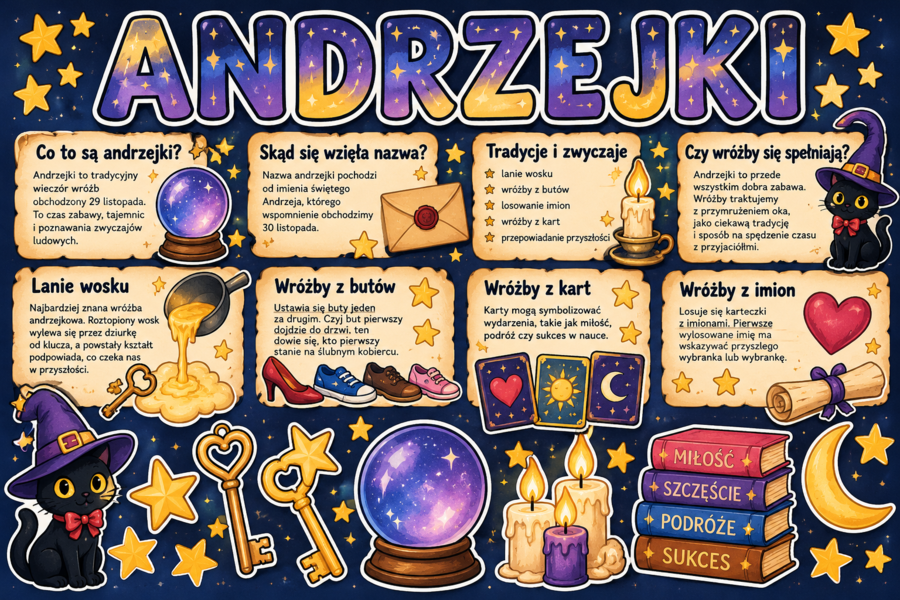 Andrzejkowa dekoracja