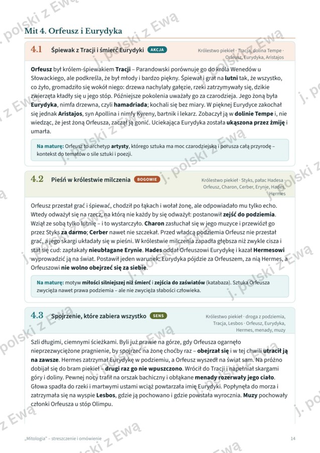 Mitologia Greków - kompletne kompendium na maturę