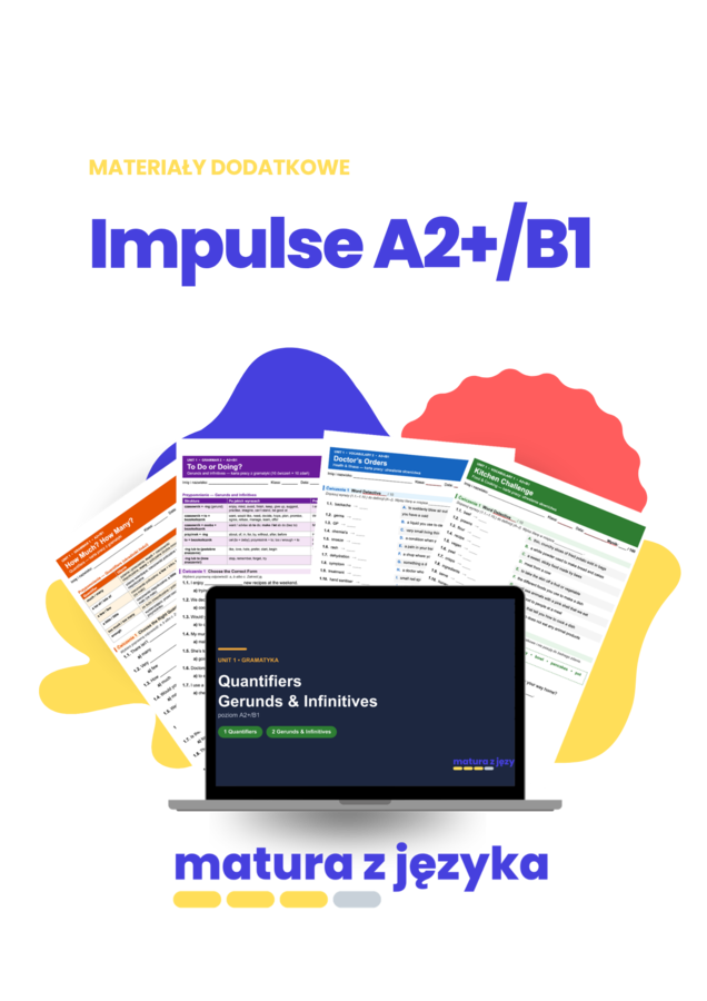 Darmowa karta pracy: Present Simple, Present Continuous, Past Simple, comparatives, articles – gramatyka A2+/B1 (Impulse 2 Unit 0)