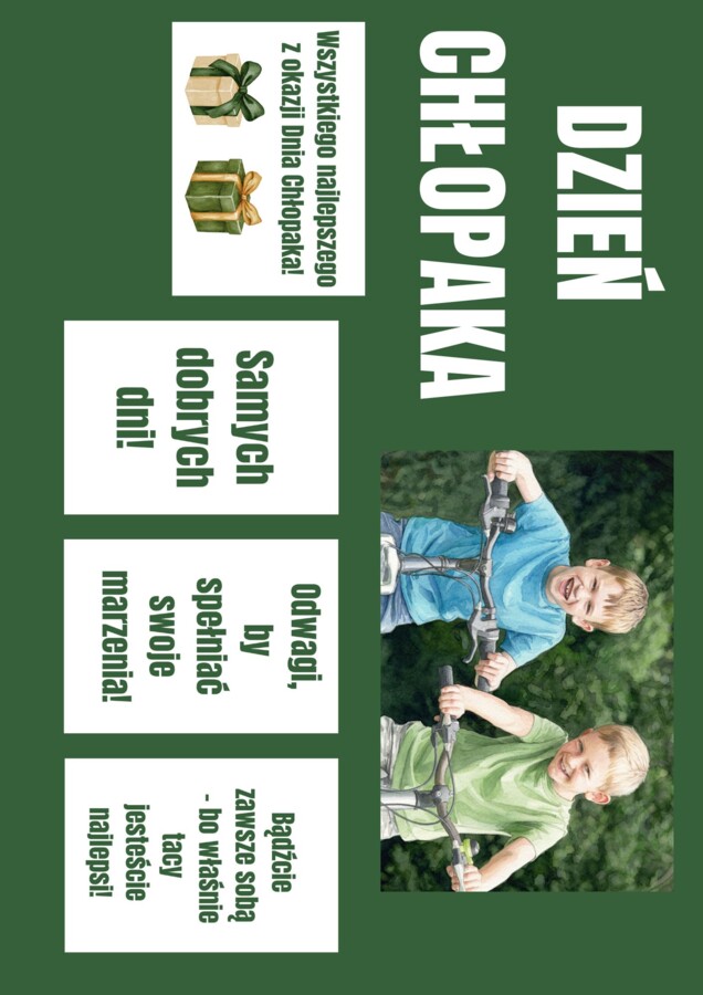 Gazetka szkolna na Dzień Chłopaka