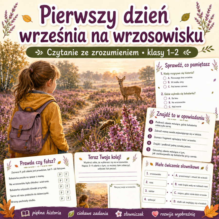 Pierwszy dzień września na wrzosowisku