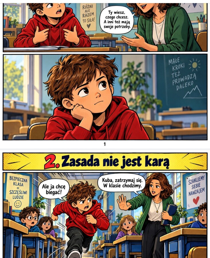„Po co są granice?” – komiks terapeutyczny o zasadach, szacunku i słowie „nie”