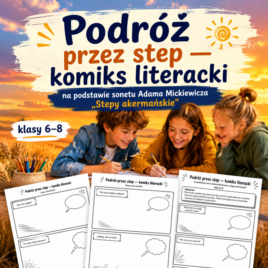 Podróż przez step — komiks literacki