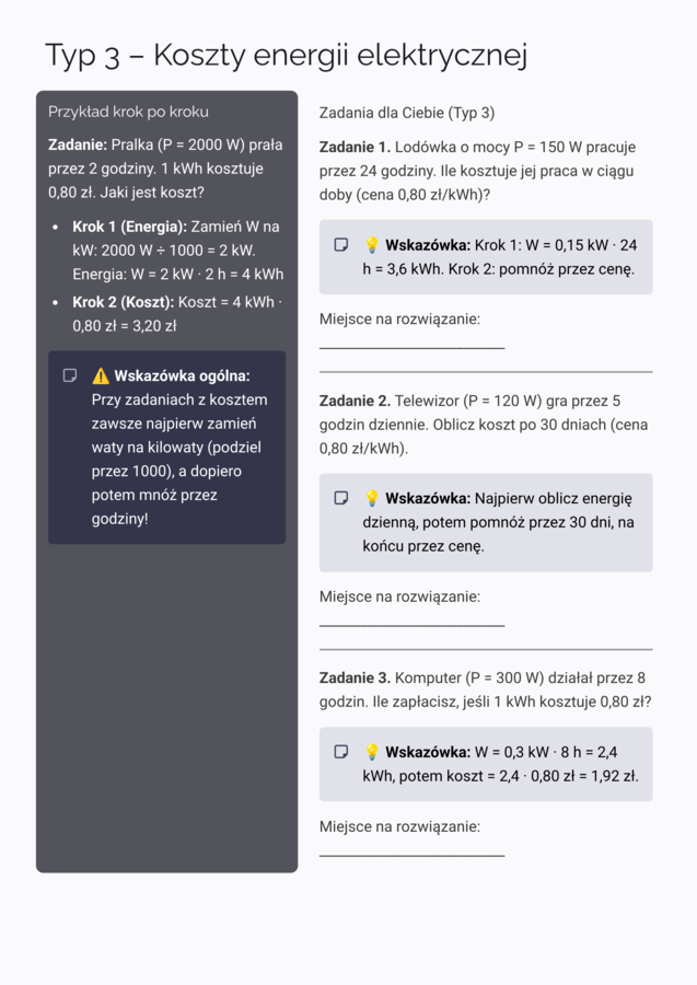 Prąd Elektryczny: Wzory, Zadania i Obliczenia Krok po Kroku - Klasa 8
