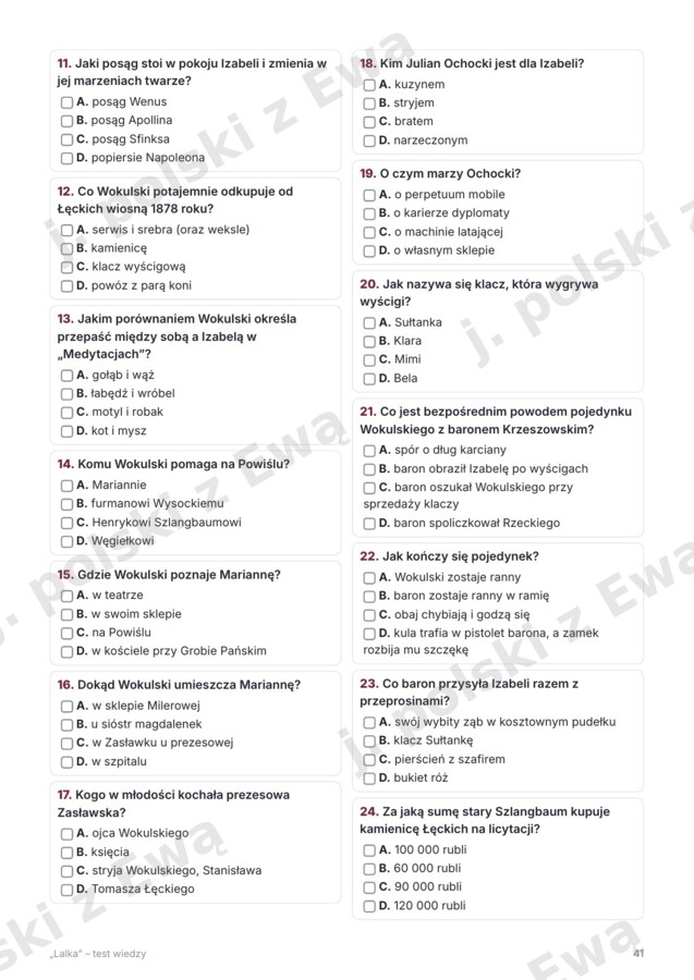Lalka - kompletne kompednium wiedzy na maturę