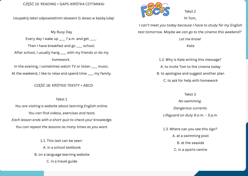 E8 Mega Revision Pack – kompleksowa powtórka przed egzaminem ósmoklasisty