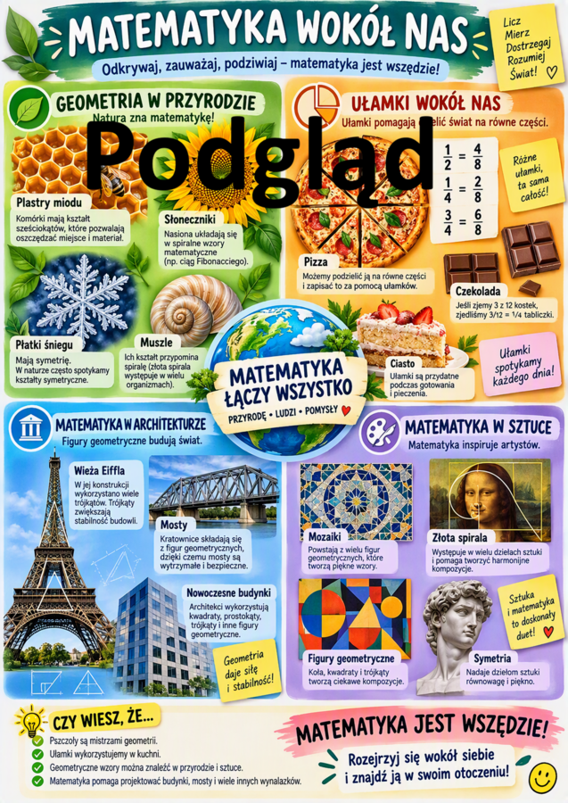 Infografika - "Matematyka wokół nas"