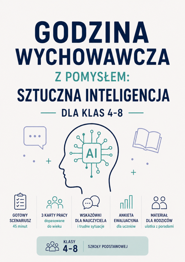 GODZINA WYCHOWAWCZA Z POMYSŁEM: SZTUCZNA INTELIGENCJA l KLASY 4-8