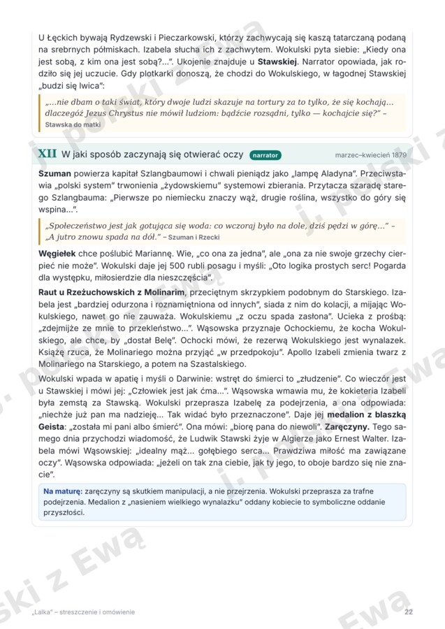Lalka - kompletne kompednium wiedzy na maturę