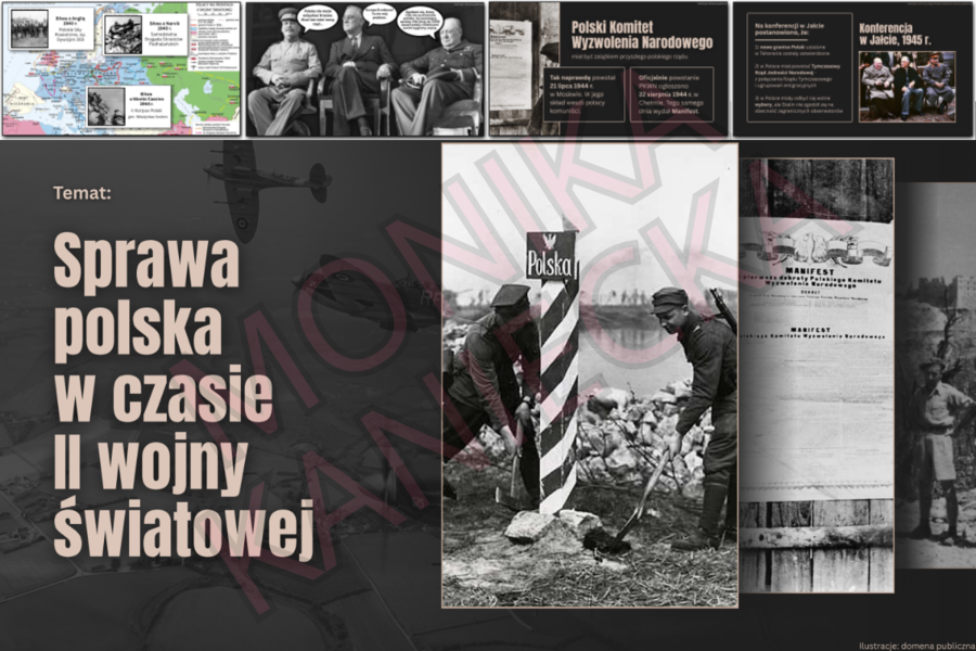 Sprawa polska w czasie II wojny światowej - prezentacja historia klasa 8