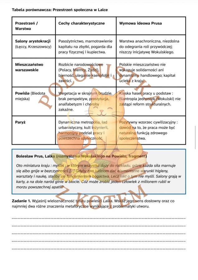 Pozytywizm – Zeszyt Ćwiczeń z Języka Polskiego z Kluczem Odpowiedzi