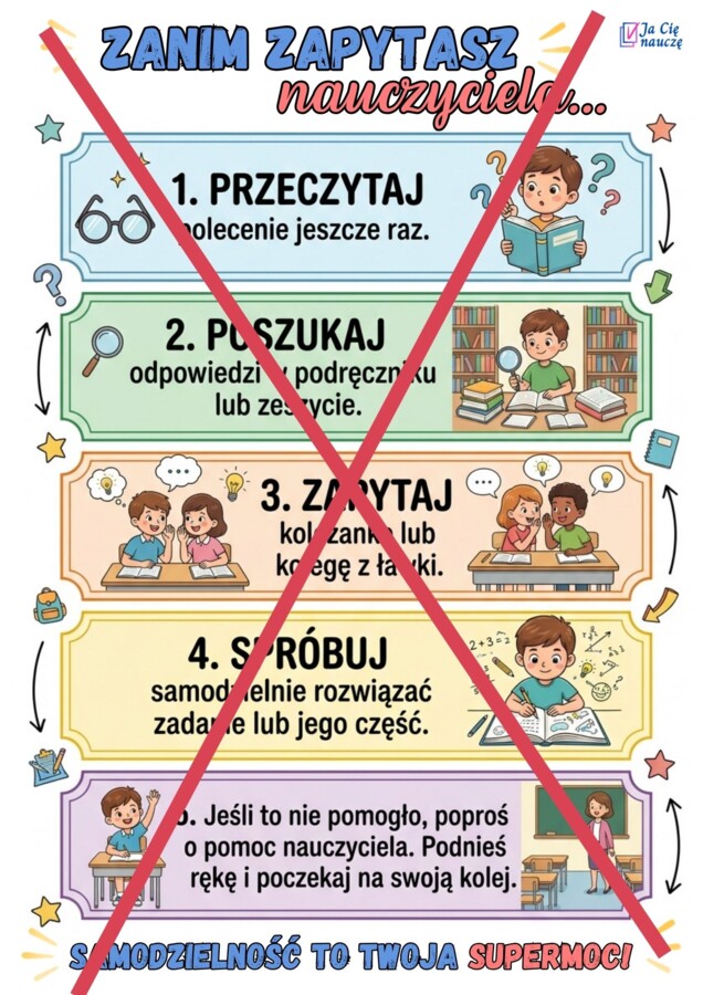 Zasady klasowe - Zanim zapytasz nauczyciela...