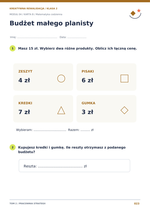 Kreatywna Rewalidacja w klasie 2