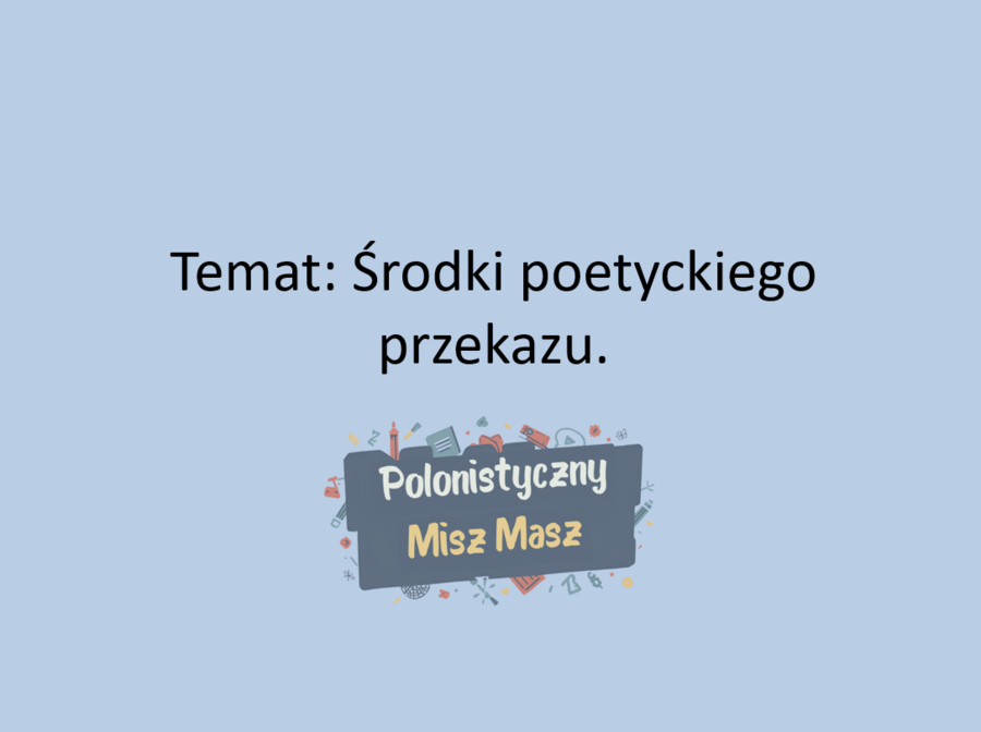 Środki stylistyczne
