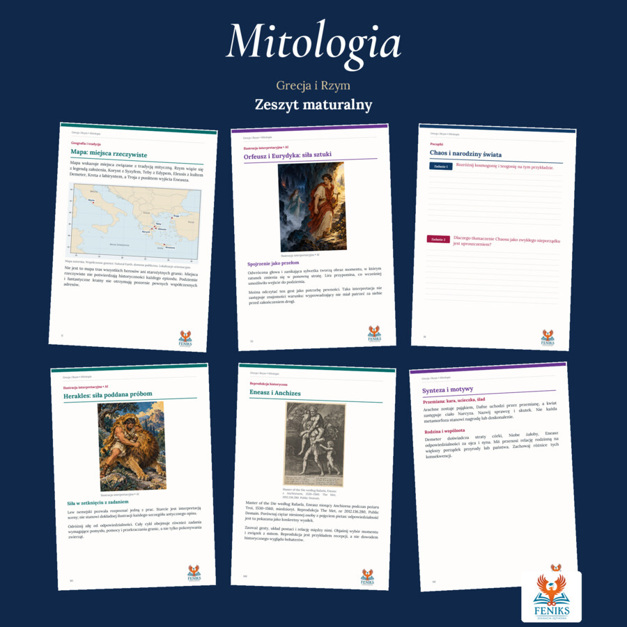 Mitologia — Jan Parandowski | Zeszyt maturalny: szczegółowe omówienie, 160 zadań i klucz odpowiedzi