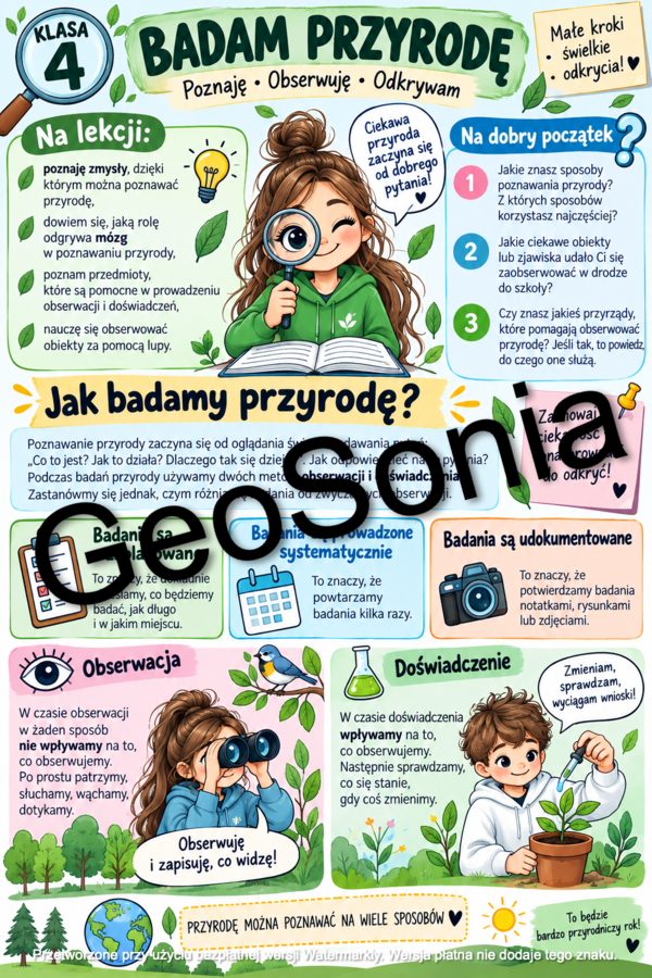 Badam przyrodę przyroda klasa 4 nowy podręcznik skeetchnotka