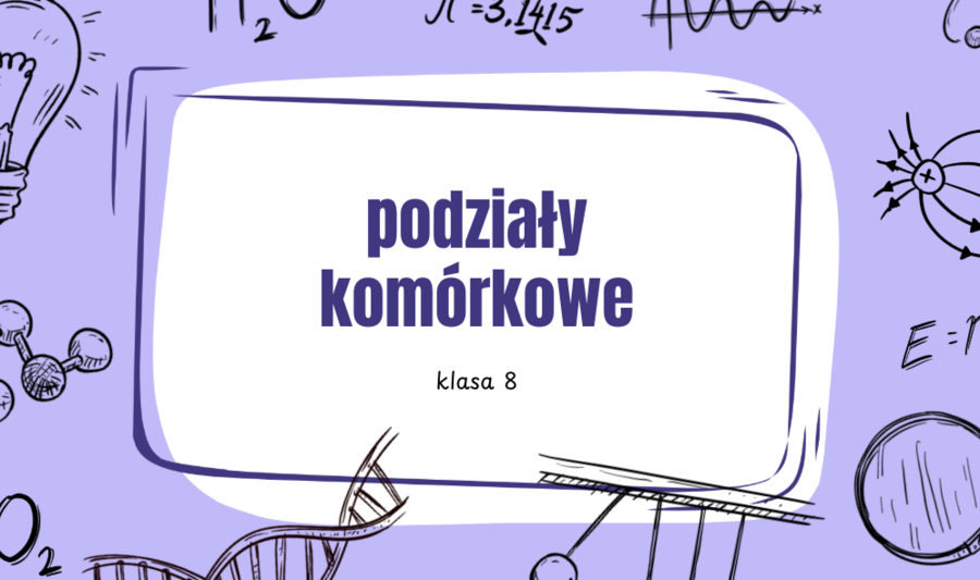 "Podziały komórkowe" ciekawa lekcja biologii, klasa 8