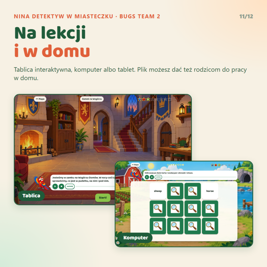 Gra interaktywna Bugs Team 2 z pakietem nauczyciela, Starter Unit - Goodbye