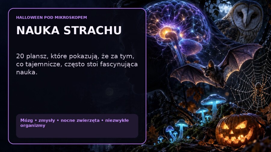 Nauka strachu – Halloween pod mikroskopem | gazetka – wersja ciemna