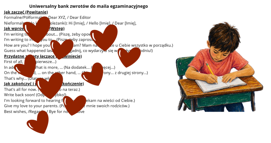 Przykładowe e-maile z języka angielskiego do E8