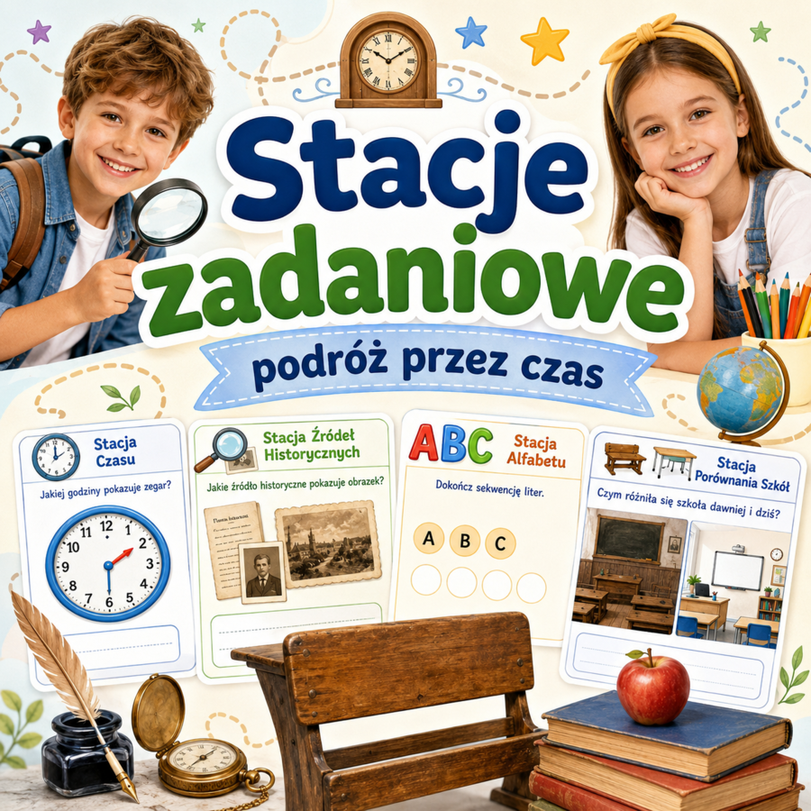 Stacje zadaniowe – podróż przez czas