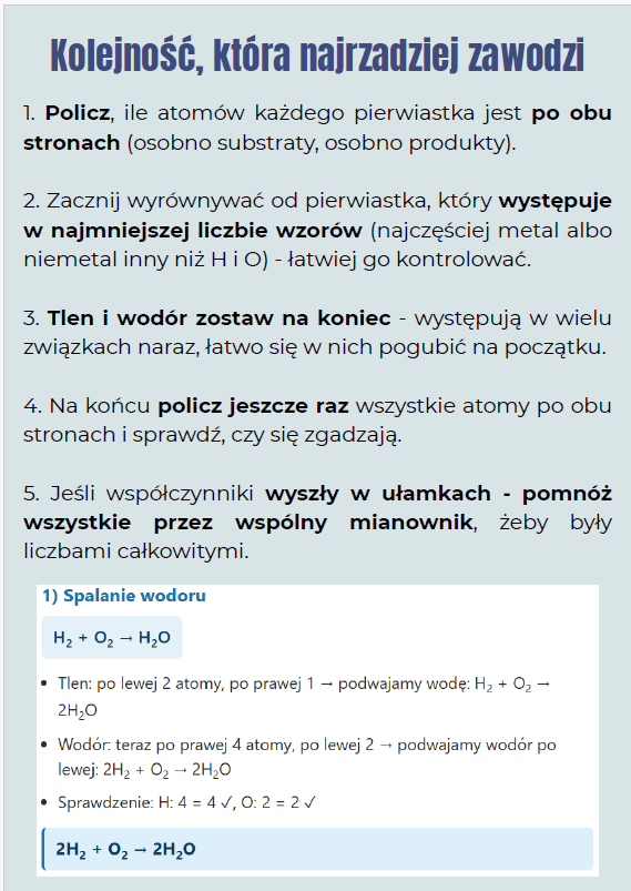 Masa cząsteczkowa, wartościowość i stosunki masowe. Chemia, klasa 7. Notatka z przykładami