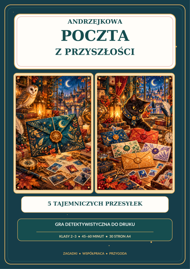 Andrzejkowa Poczta z Przyszłości – gra detektywistyczna, klasy 2–3