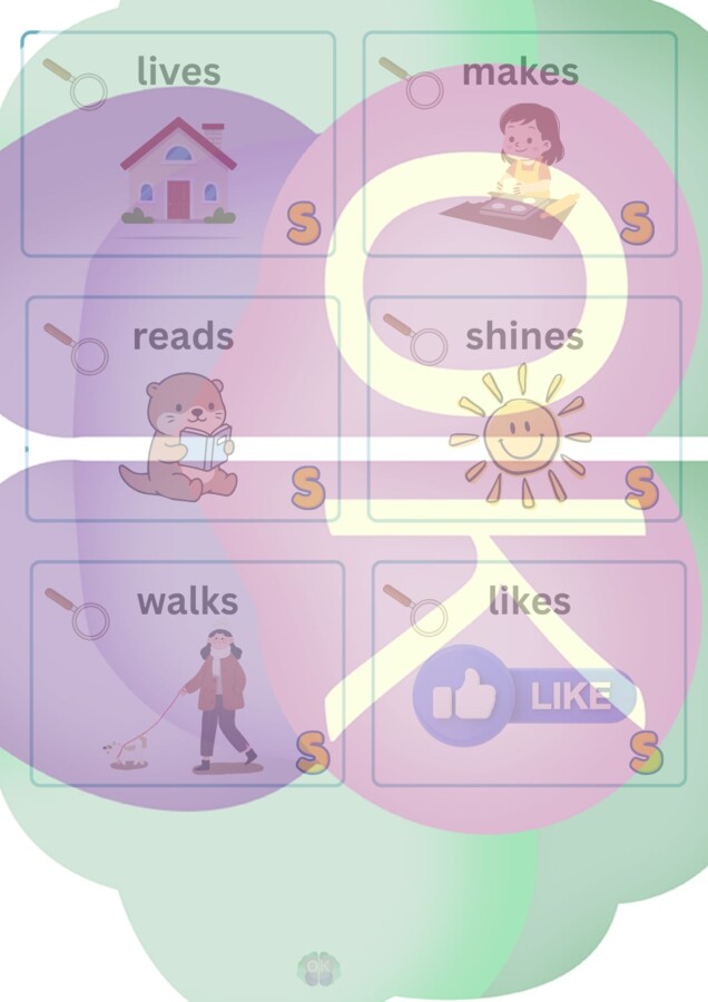 THE "S" MYSTERY: Present Simple through Song, Movement and Speaking (Worksheet Pack A1)