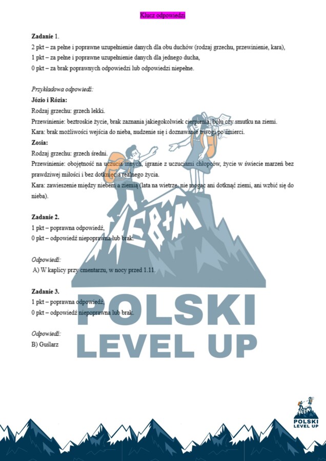Kartkówka_Dziady cz. II_Polski Level Up