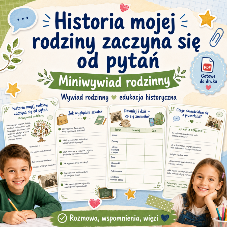 Historia mojej rodziny zaczyna się od pytań