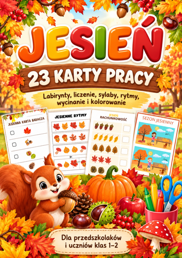 Jesień , Spadający  liść.